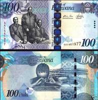 *100 botswanských pula Botswana 2009-16, P33 UNC - Kliknutím na obrázok zatvorte -